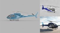 5152+ Helicopter PSD Mockup Side View Exclusive Editable PSD File