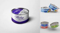 5159+ Tuna Tin Can PSD Mockup Elegant Design Mockup PSD