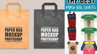 5163+ Big Paper Bag Craft Easy-to-Edit PSD