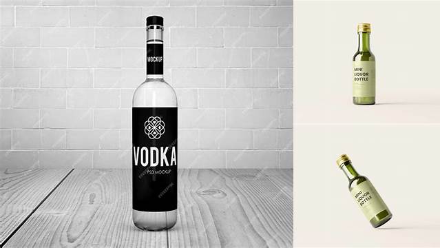 5165+ Liquor Bottle Mockup Free Include TIFF