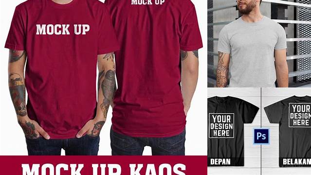 5165+ Mock Up Kaos Depan Belakang Psd Premium Quality PSD Freebie