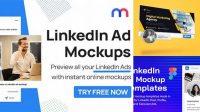 517+ Linkedin Ad Mockup Digital Resource Free Download