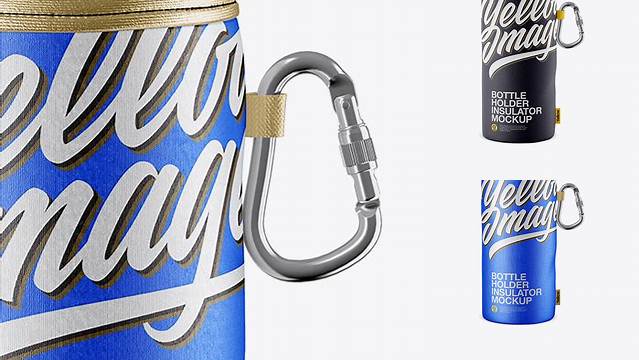 5180+ Metallic Bottle Holder Insulator PSD Mockup Versatile and Modern PSD Mockup