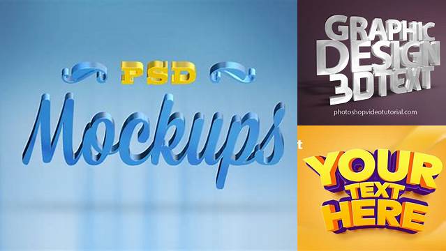 5188+ 3d Text Mockup Free Download Smart Object Free Photoshop File