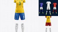 5188+ Women`s Full Soccer Kit PSD Mockup Unique and Editable PSD