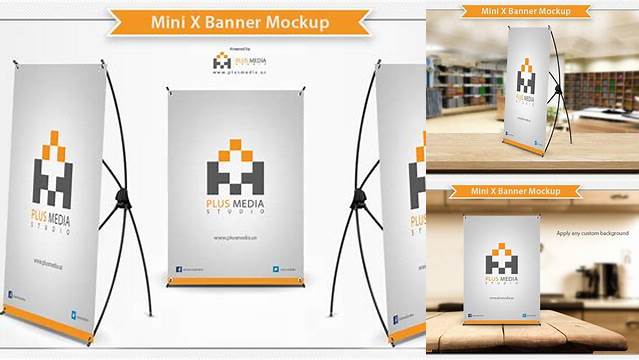 5189+ Mini X Banner Mockup Free Hight Resolution