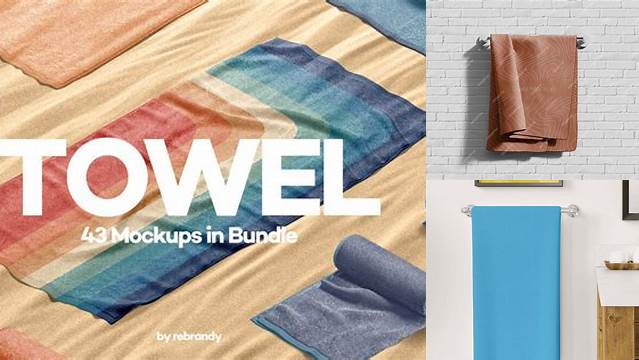 5192+ 2x Paper Towels PSD Mockup Smart Layer PSD