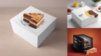 5194+ Cake Box Mockup Smart PNG Image