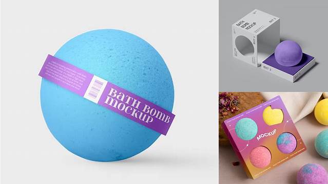 5195+ Bath Bomb Mockup Free Customizable PSD Templates