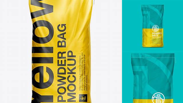 5197+ 25kg Powder Sack Mockup Free PSD Free Download