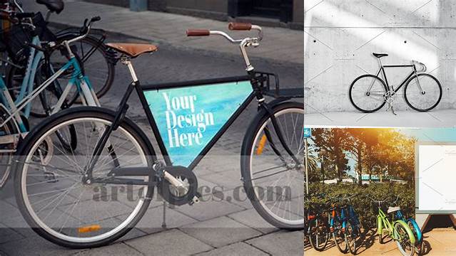 5200+ Bicycle Mockup Free Editable Graphic Free PSD