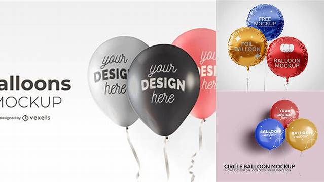 5200+ Matte Round Baloon PSD Mockup Versatile Mockup for Designers