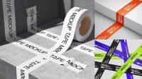 5200+ Textured Duct Tape PSD Mockup High-Angle Shot Download Premium Free PSD