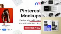 5201+ Pinterest Mockup Psd Free Customizable PSD