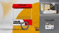 5204+ Food Stall Mockup Free Free PSD Mockup Resource