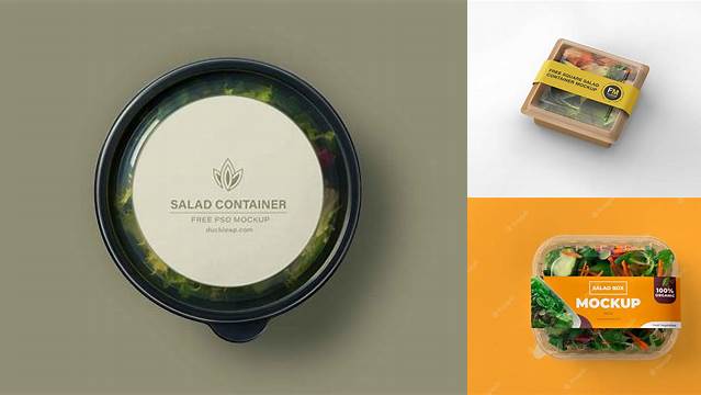 5204+ Salad Mockup Free Modern Design PSD