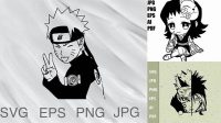 5206+ Free Anime Svg PSD Free Download