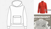 521+ Mockup Jaket Cagoule Include TIFF