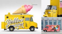 5212+ Ice Cream Car Mockup Best Free Resource