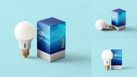 5216+ Light Bulb Box Mockup Editable PSD File