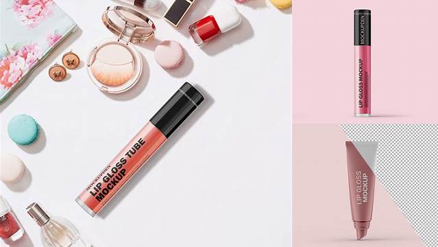 5229+ Lip Gloss Tube Mockup PSD Free Download