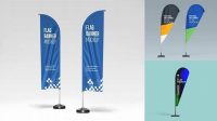 5232+ Teardrop Banner Template Psd Customizable PSD