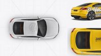 5234+ Audi TT PSD Mockup Top View Free Graphic Design Resource