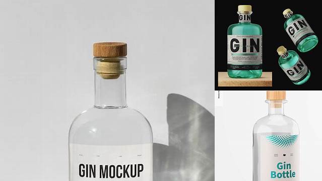 5235+ Free Gin Bottle Mockup Download Free