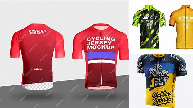 5236+ Men’s Cycling Jersey PSD Mockup Right Half Side View Free PSD Mockup Resource