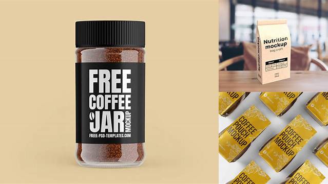 5239+ Instant Coffee Mockup High-Quality PSD