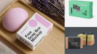 524+ Matte Soap Bar Package PSD Mockup Professional Design PSD