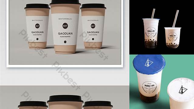 524+ Milk Tea Mockup Free Download Easy Editable