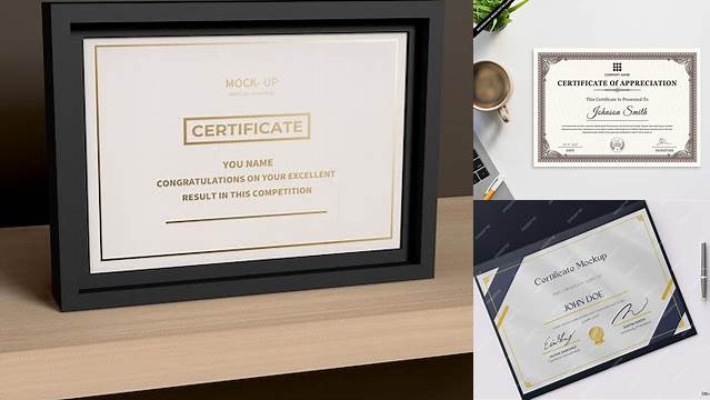 5246+ Certificate Mockup Professional PSD Mockup