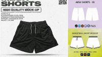 5247+ Mesh Short Mock Up Digital Download