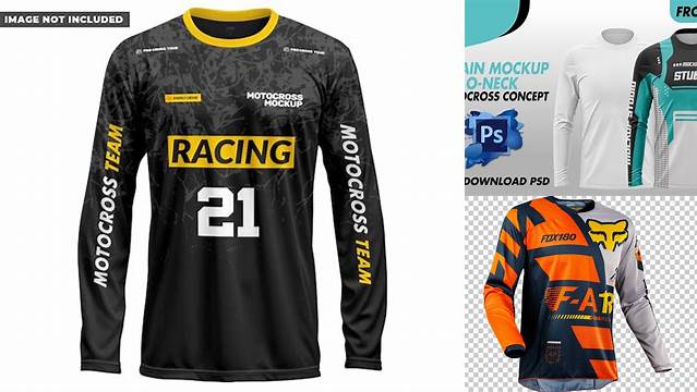 5249+ Motocross Jersey Mockup Free PSD Download