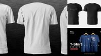 5251+ Front And Back T Shirt Mockup High-Resolution PSD Download