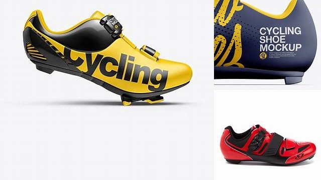 5252+ Road Cycling Shoe PSD Mockup Inside View Free Downloadable Graphic Resource