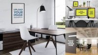 5256+ Office Set Mockup Free High-Quality Editable PSD