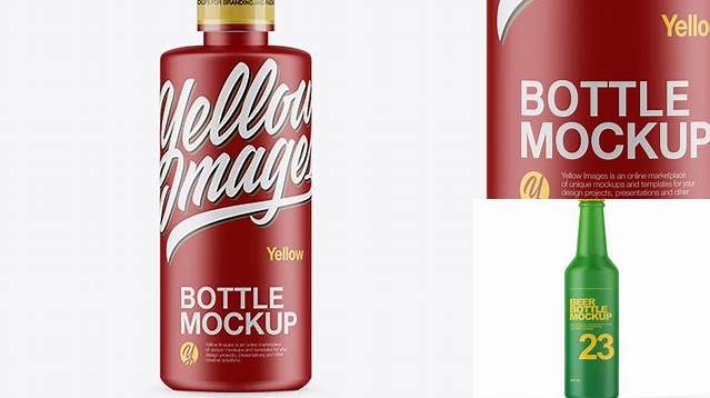 5257+ 240ml Matte Bottle PSD Mockup Versatile and Elegant PSD File