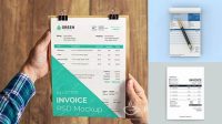 5260+ Invoice Mockup Digital Download