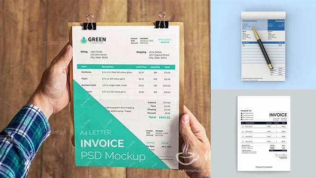 5260+ Invoice Mockup Digital Download