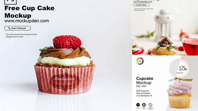 5261+ Cupcake Mockup Exclusive Digital PSD Resource