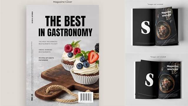 5261+ Food Magazine Mockup High-End PSD Download