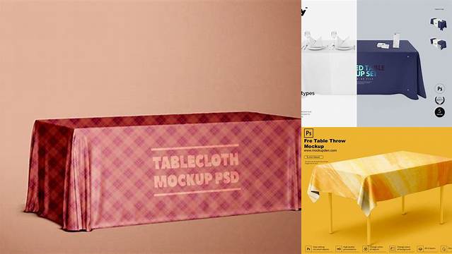 5264+ Table Cover Mockup Psd Free Smart PNG Image