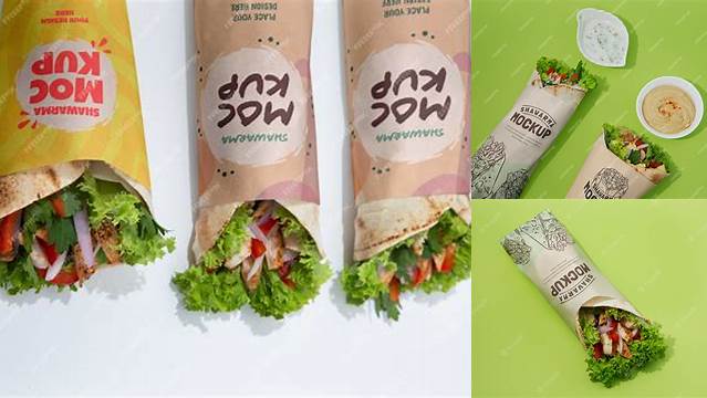 5266+ Shawarma Mockup Photoshop Freebie