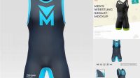 5267+ Wrestling Singlet Mockup Free PSD