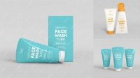 5269+ Plastic Face Wash Tube PSD Mockup Advanced and Editable PSD Template Free