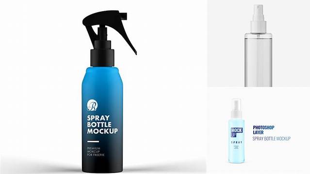 5274+ 15ml Matte Spray Bottle PSD Mockup Smart PNG Image