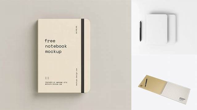 5278+ Textured Opened Notebook with Pen PSD Mockup Unique High-Resolution Design Freebie