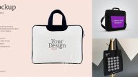 528+ Laptop Bag Mockup Free Digital Download